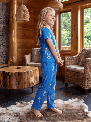SoftCloud™ Looney Tunes Round Neck Pyjama Set - Blue
