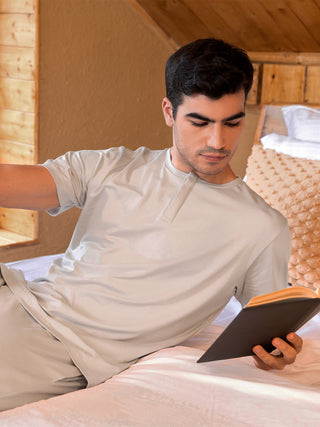 NapSoft™ Henley Pyjama Set - Grey