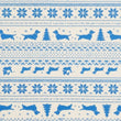 CottonEase™ Dachshund Holiday Pyjama Set - Swan White