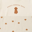 CottonEase™ Poodle Morning Shorts Set - Swan White