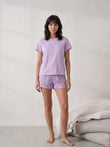 TruCotton™ Happiness Blooms Shorts Set - Cosmic Purple