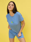 UltraLuxe™ Minions Bumble Minion Shorts Set - Alaskan Blue
