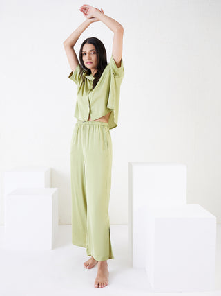 Silky Pant Set
