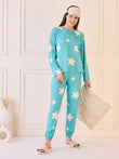 Starry C'EST LA VIE Jogger Pyjama Set - Aqua