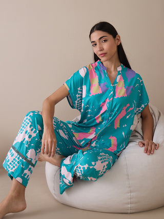 Vibrant Comfort Wide Pyjama Set