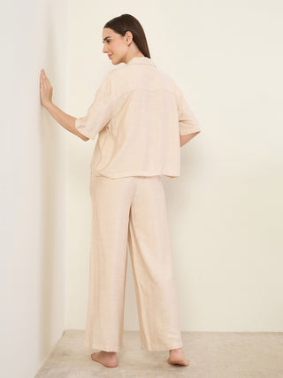 Easy Breezy Button Down Palazzo Coord Set