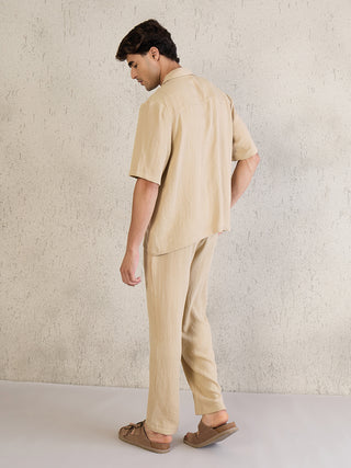 Signature Embroidered Button Down Pyjama Set