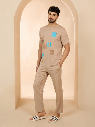 Muted Grid Pyjama Set