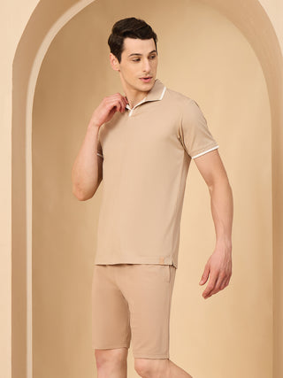 UltraLuxe<sup>TM</sup> V Neck Piping Shorts Set