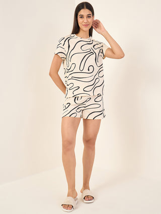 Swirly fun Shorts Set