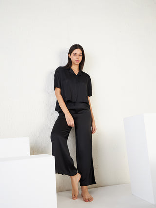 Aurora Flow Cropped Wide Leg Pyjama Set