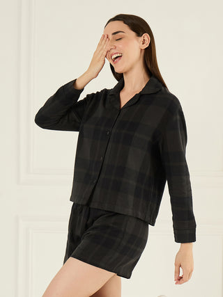 Plaid Poise Shorts Set