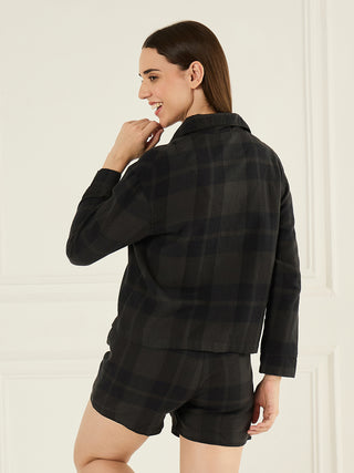Plaid Poise Shorts Set