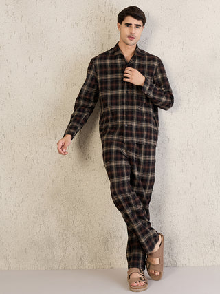 Warm Check Pyjama Set