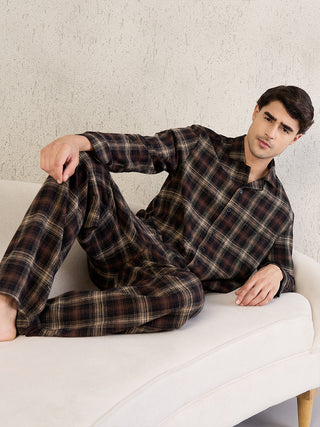 Warm Check Pyjama Set