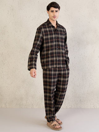 Warm Check Pyjama Set