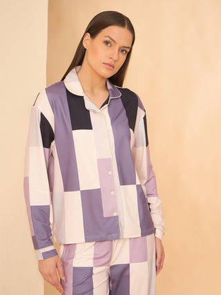 Dream Grid Wide Pyjama Set