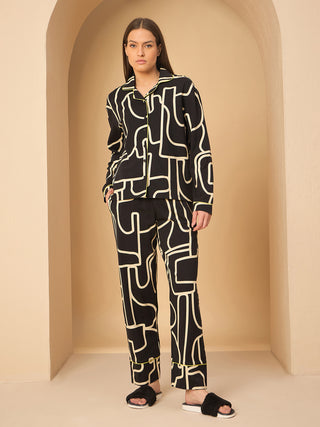 Soft Abstract Pyjama Set