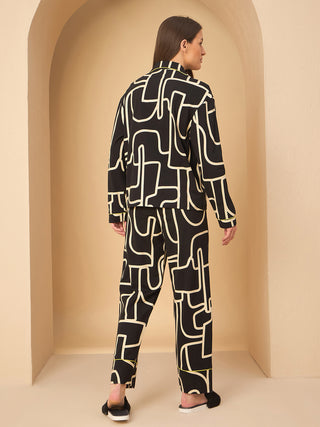 Soft Abstract Pyjama Set