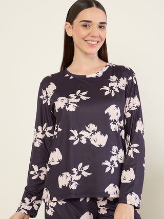 Midnight Flora Pyjama Set