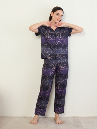 SoftCloud<sup>TM</sup> Twilight Bloom Button Down Pyjama Set
