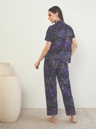 SoftCloud<sup>TM</sup> Twilight Bloom Button Down Pyjama Set