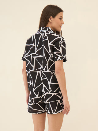 Midnght Maze Shorts Set