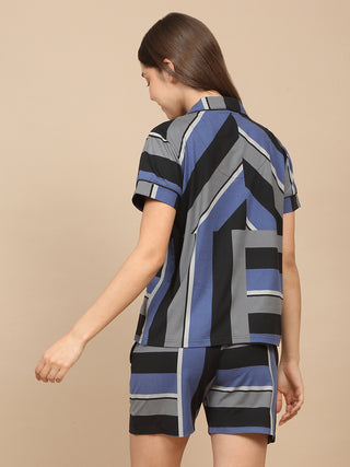 Abstract Maze Shorts Set