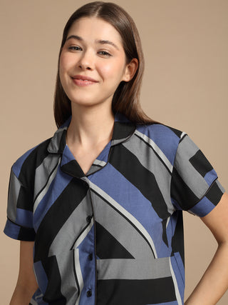 Abstract Maze Shorts Set
