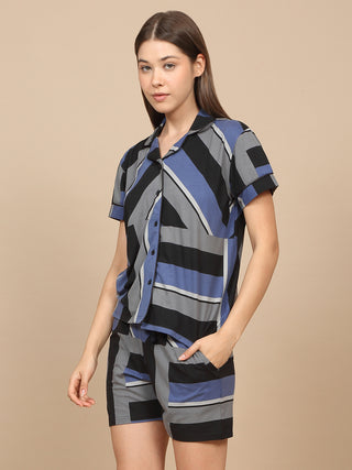 Abstract Maze Shorts Set