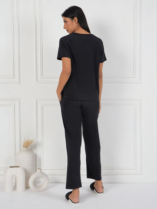 Oh lala Round Neck Pyjama Set