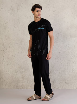 UltraLuxe<sup>TM</sup> Linear Sketch Pyjama Set