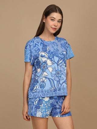 Floral Fusion Shorts Set