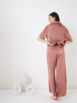 Aurora Flow Cropped Wide Leg Pyjama Set