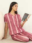 SoftCloud™ V Neck Pyjama Set - Brown