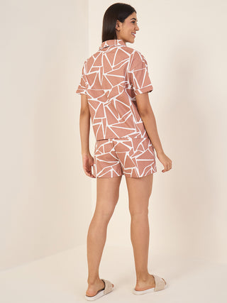 Midnght Maze Shorts Set