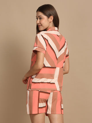 Abstract Maze Shorts Set