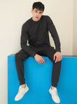 Core Vibe Pyjama Jogger Set - Charcoal Mel