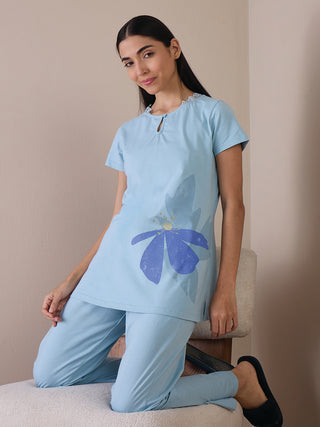 Midnight Bloom Pyjama Set