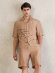 Wonderful Life Button Down Coord Set - Coconut Shell