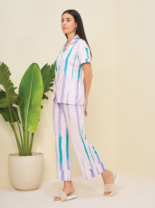 Radiant Strokes Wide Pyjama Set