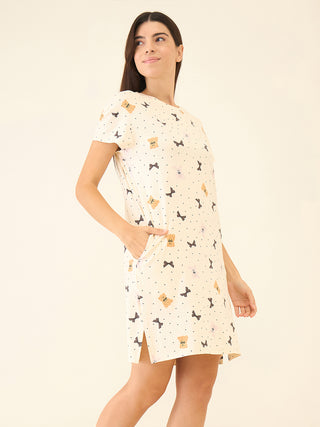Snuggle Bows Short Dress