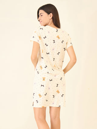 Snuggle Bows Short Dress