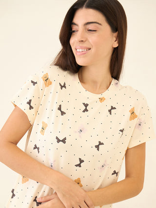 Snuggle Bows Short Dress