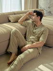 AirLoom™ Easy Lounge Front Open Pyjama Set - Dune