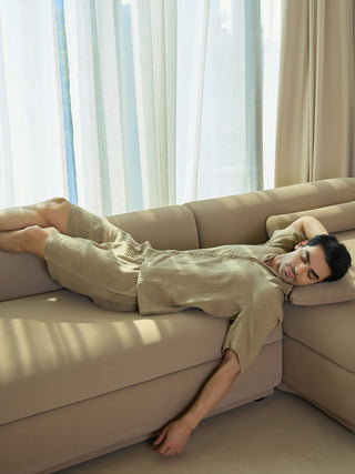 AirLoom<sup>TM</sup> Relaxed Comfort Button Down Shorts Set