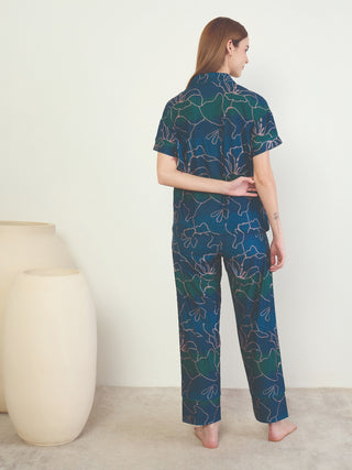 SoftCloud<sup>TM</sup> Twilight Bloom Button Down Pyjama Set