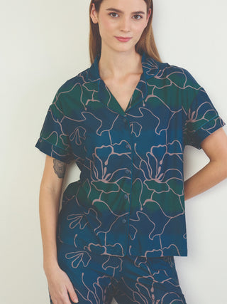 SoftCloud<sup>TM</sup> Twilight Bloom Button Down Pyjama Set