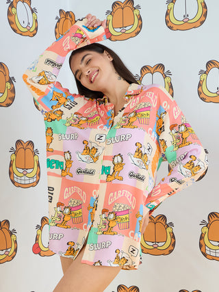 Garfiled Snooze Party Night Shirt