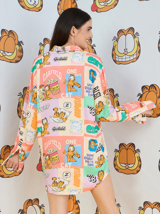 Garfiled Snooze Party Night Shirt